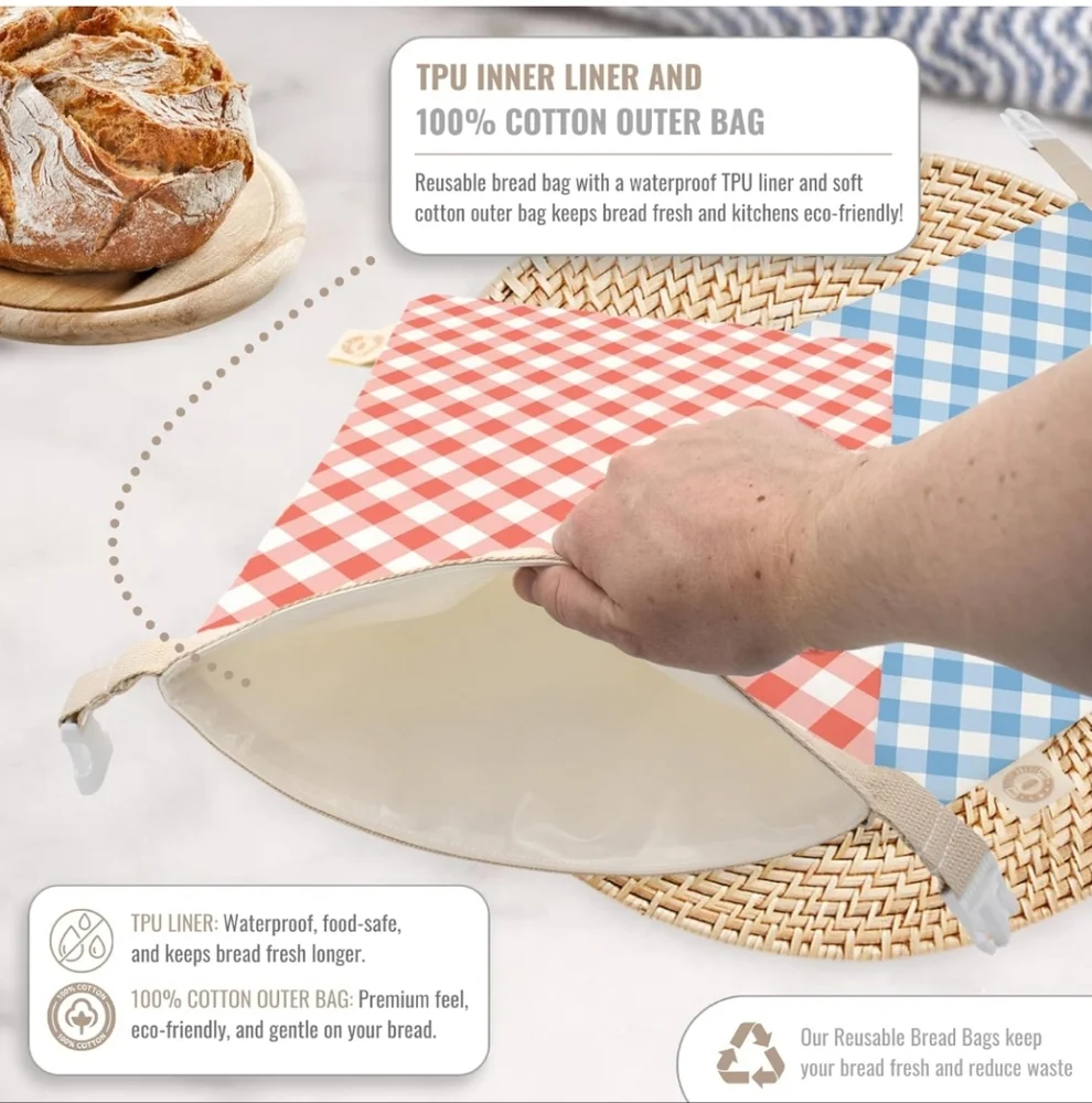 Reusable Bread Bags 2 Pc